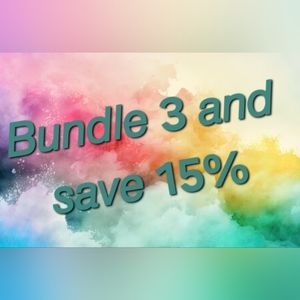 Bundle 3 and save 15%